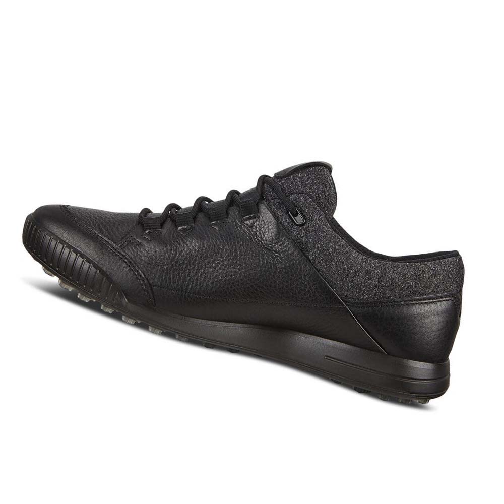 Men's Ecco Street Retro Golf Shoes Black | Canada 558QMA